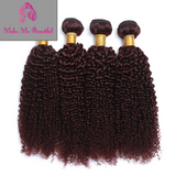 Kinky Curly Peruvian Burgundy Hair Bundles