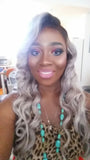 Beautiful Brazilian Body Wave Lace Frontal(Gray)