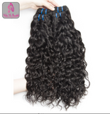 (On Sale) Peruvian Wet& Wavy Lace Frontal WITH 4 Bundles