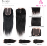 Malaysian Straight Hair With Closure & Bundles