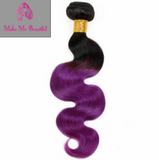 Purple Ombre Brazilian Body Wave Bundles