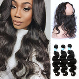 **PERUVIAN** 360 Lace Frontal with 4 Bundles (Body Wave)